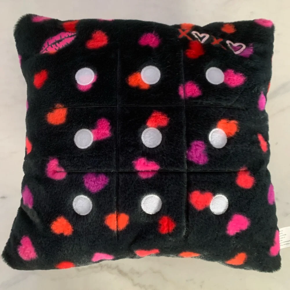 Way to Celebrate Valentine's Day XOXO Tic Tac Toe Plush Set Pillow